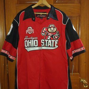 Very RARE Ohio State Buckeyes Embroidered Shirt XL NWT Jeff Hamilton/JH Design